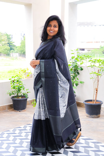 Black Saree | RREBS11