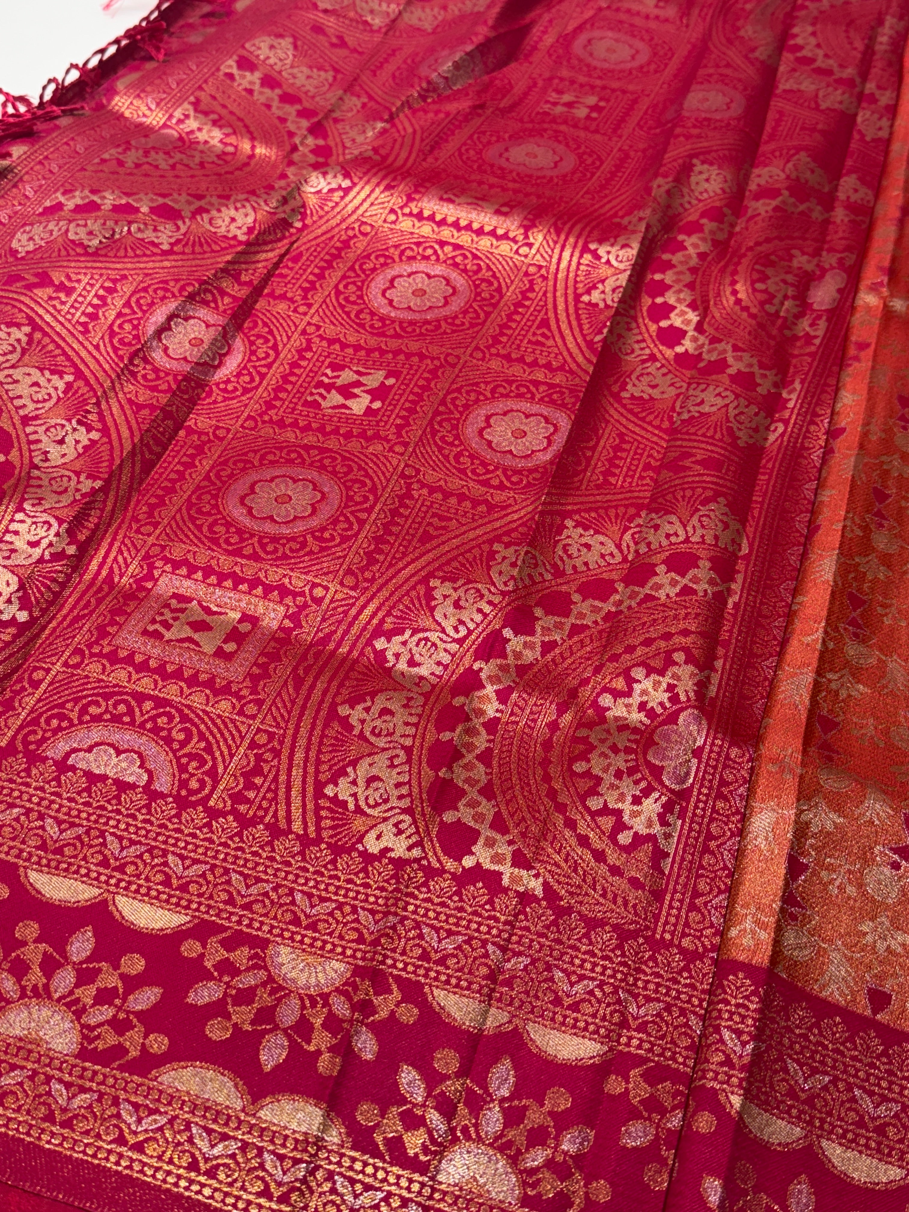 Fusion Semi Soft Silk Saree| RREFS12