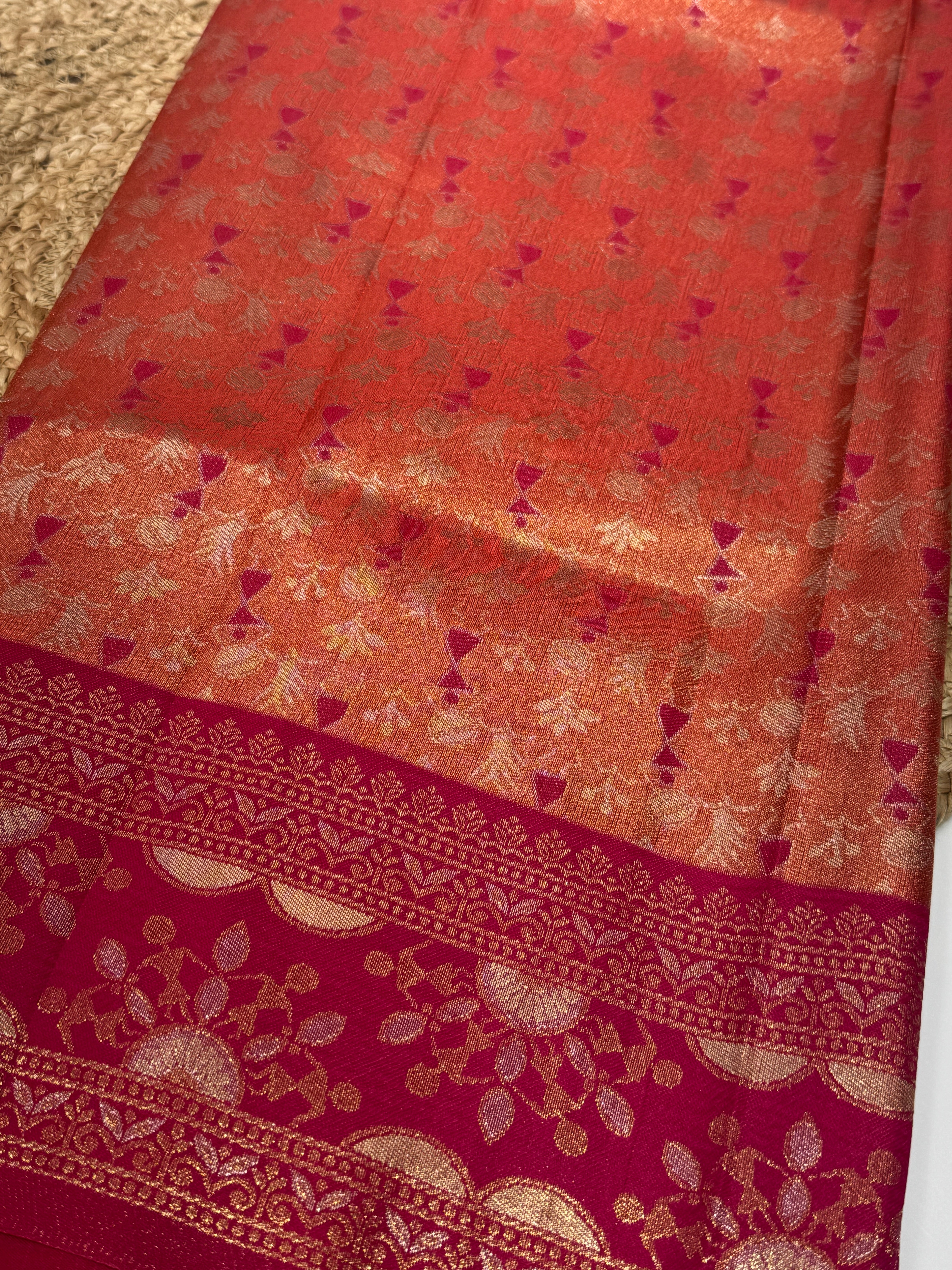 Fusion Semi Soft Silk Saree| RREFS12