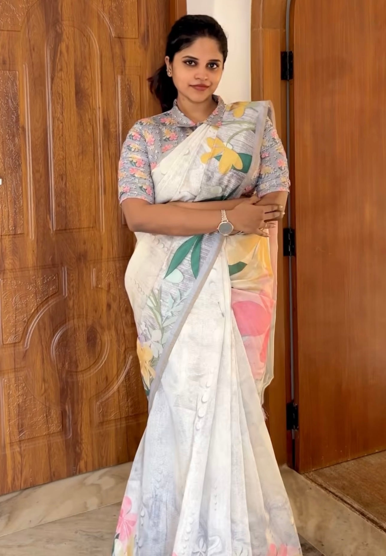 Floral Crush Saree | RREHS02