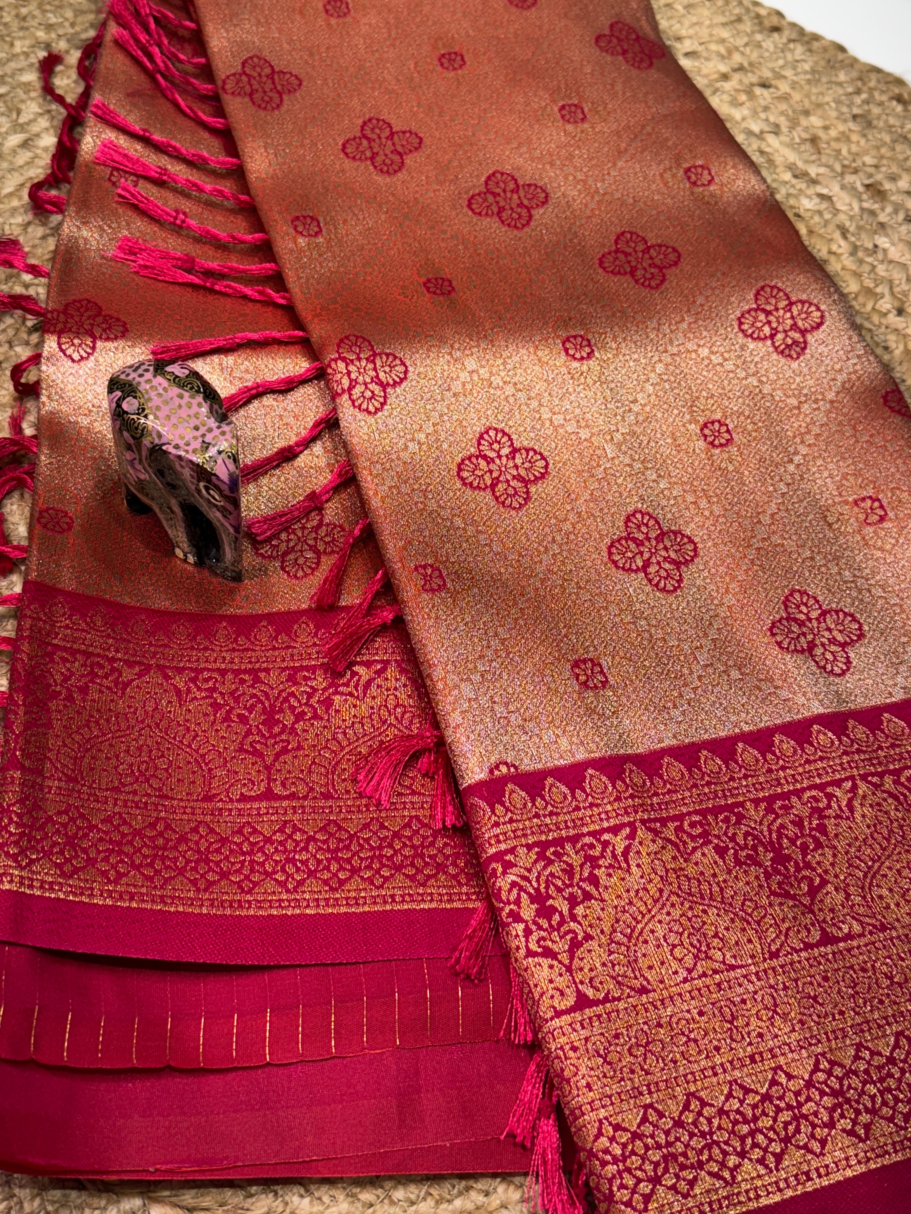 Fusion Semi Soft Silk Saree| RREFS12
