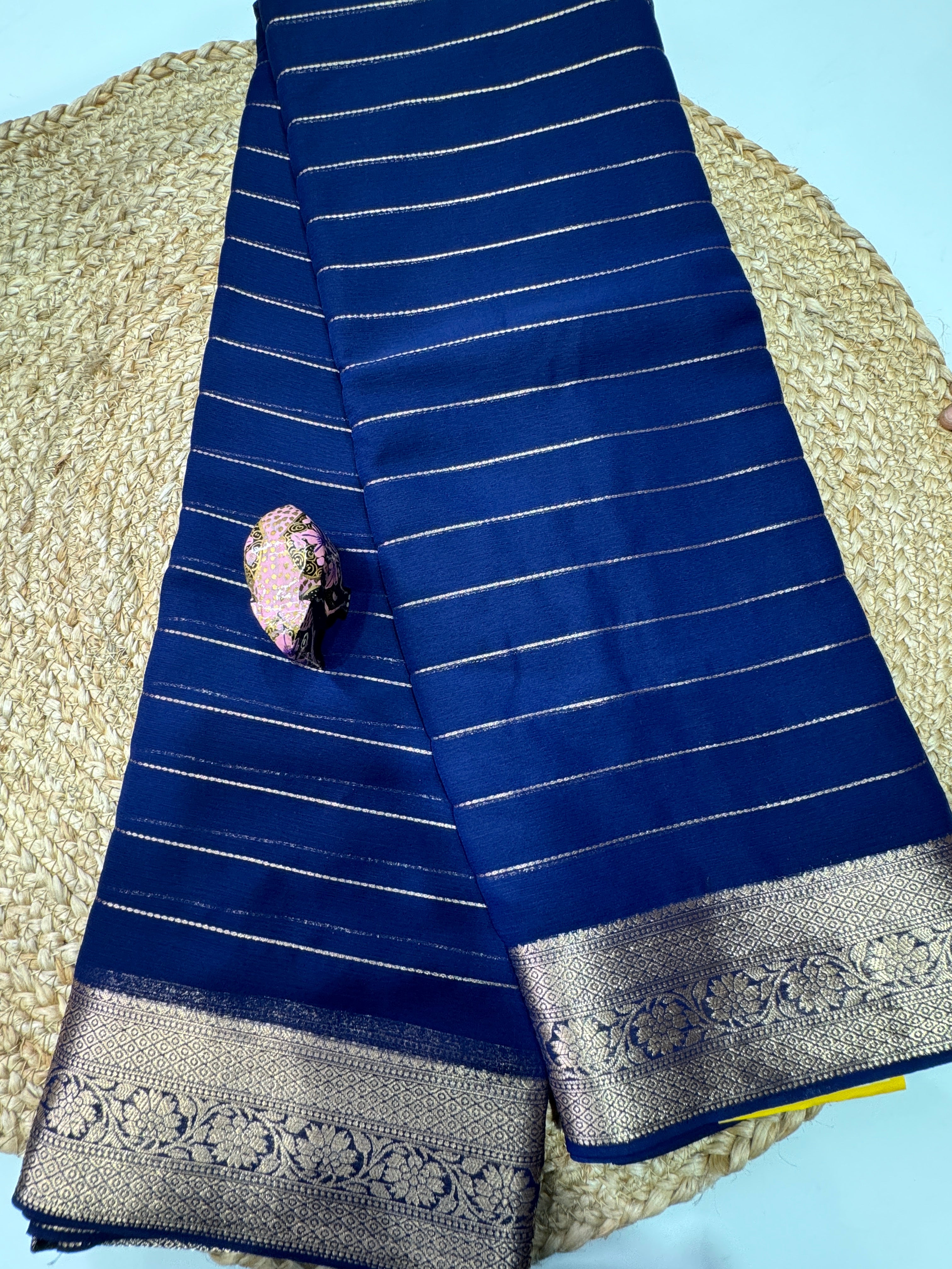 Mysore Crepe Saree | RREMC04